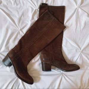 Vero Cuoio Tall Leather Brown Boots